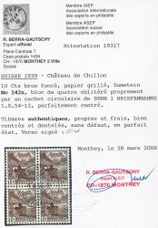 Thumb-3: 242z - 1939, Schloss Chillon, geriffeltes Papier
