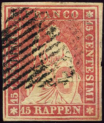 Thumb-1: 24A2 - 1854, Pressione di Monaco, 2° periodo di stampa, carta di Monaco