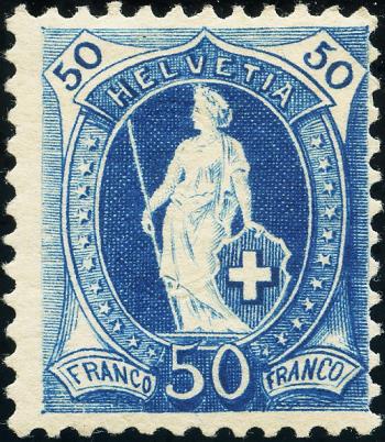 Briefmarken: 70A - 1882 weisses Papier, 14 Zähne, KZ A