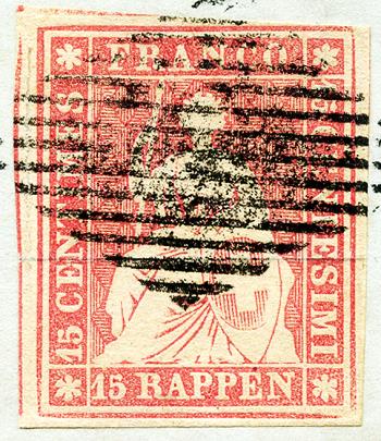 Thumb-2: 24A - 1854, Pressione di Monaco, 3° periodo di stampa, carta di Monaco