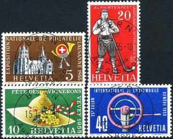 Thumb-1: 320-323 - 1955, Francobolli promozionali e commemorativi