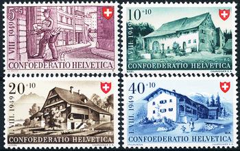 Stamps: B42-B45 - 1949 Work and Swiss House IV
