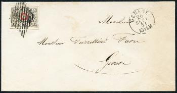 Timbres: 10 - 1850 Waadt 5