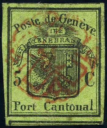 Briefmarken: 6 - 1846 Kanton Genf, Grosser Adler