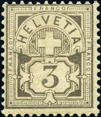 Francobolli: 59A - 1882 Carta in fibra, KZ A