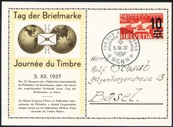 Francobolli: TdB1937D/F -  Berna 5.XII.1937