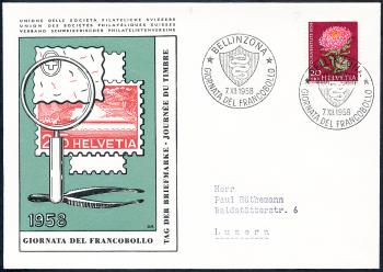 Francobolli: TdB1958 -  Bellinzona 7.XII.58