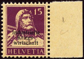 Briefmarken: IKW5 - 1918 Industrielle Kriegswirtschaft, Aufdruck dünne Schrift