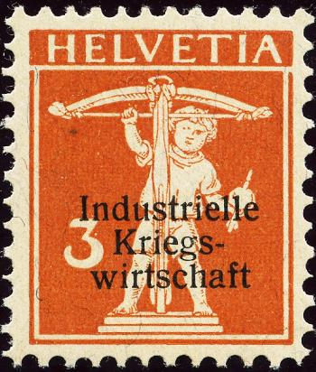 Briefmarken: IKW1 - 1918 Industrielle Kriegswirtschaft, Aufdruck dünne Schrift