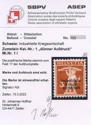 Thumb-3: IKW1 - 1918, Industrial wartime economy, overprint thin font