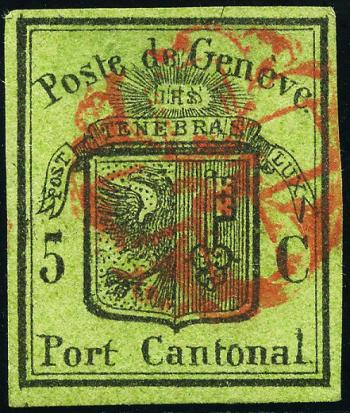 Stamps: 6 - 1846 Canton of Geneva, Great Eagle