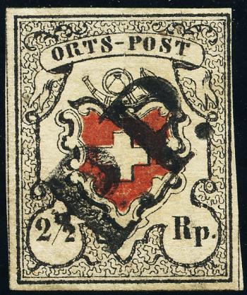 Briefmarken: 13I-T21 - 1850 Ortspost mit Kreuzeinfassung