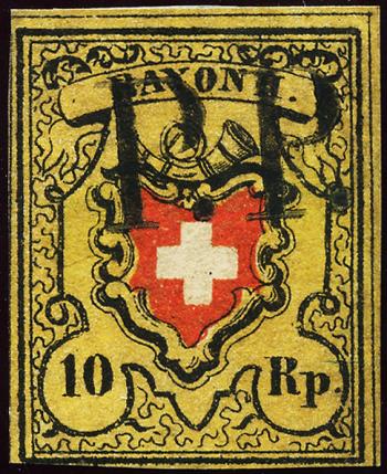 Briefmarken: 16II-T8 A1-O - 1850 Rayon II ohne Kreuzeinfassung