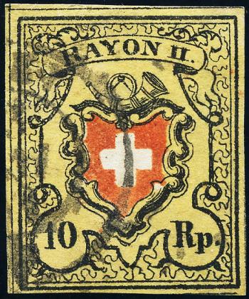Briefmarken: 16II-A2-RU - 1850 Rayon II ohne Kreuzeinfassung