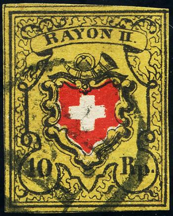 Stamps: 16II-T21 A2-RO - 1850 Rayon II without cross border