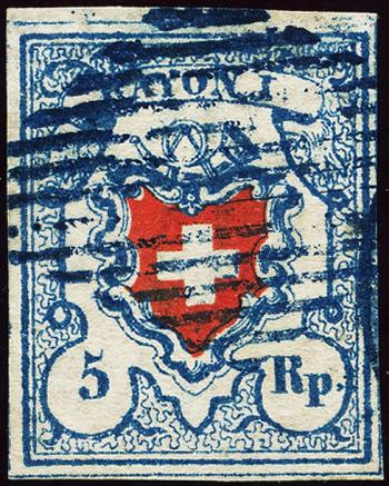 Briefmarken: 17II.1.01-T7 B2-LU - 1851 Rayon I, ohne Kreuzeinfassung