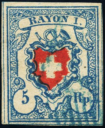 Stamps: 17II-T39 C2-LU - 1851 Rayon I, without cross border