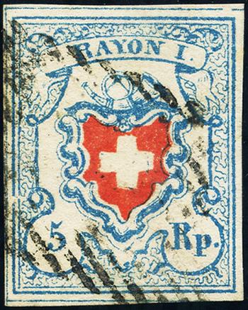 Stamps: 17II.1.01,2.10-T17 C2-LO - 1851 Rayon I, without cross border