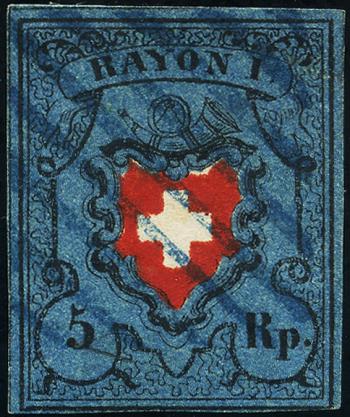 Stamps: 15II-T31 - 1850 Rayon I without cross border