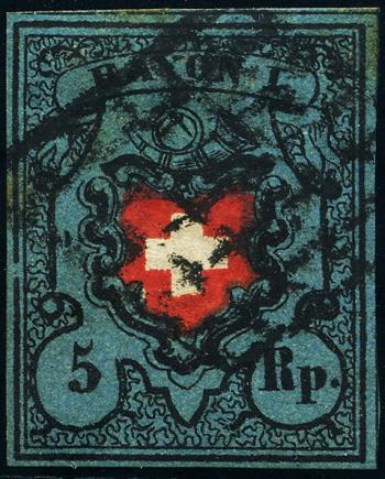 Stamps: 15II-T26 A3-O - 1850 Rayon I without cross border