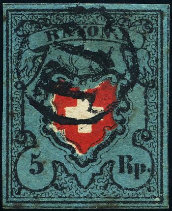 Stamps: 15II - 1850 Rayon I without cross border