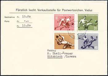 Briefmarken: FL266-FL269 - 1954 Sportserie I