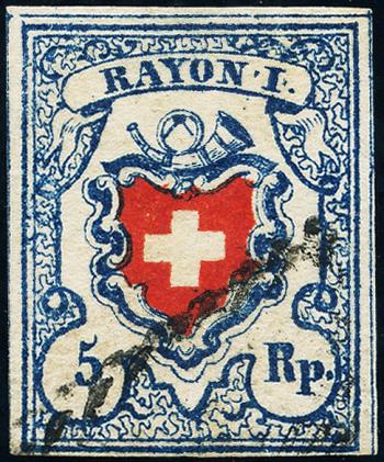 Timbres: 17II-T10 B3-LO - 1851 Rayon I, sans frontière