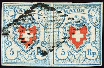 Briefmarken: 17II-T27+T28 C1-RU - 1851 Rayon I, ohne Kreuzeinfassung