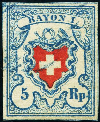 Briefmarken: 17II.3.16-T4 C1-RU - 1851 Rayon I, ohne Kreuzeinfassung
