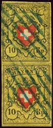 Briefmarken: 16II.1.08-T11+T19 D-LO - 1850 Rayon II, ohne Kreuzeinfassung