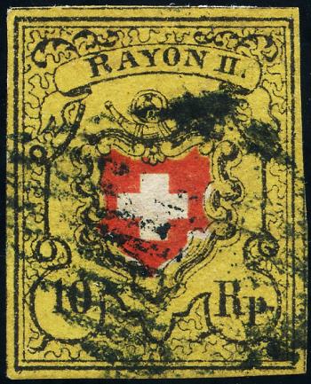Briefmarken: 16II-T32 B1-LU - 1850 Rayon II, ohne Kreuzeinfassung