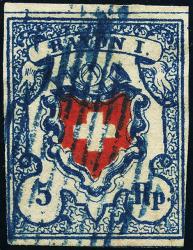 Timbres: 17II-T4 B3-RO - 1851 Rayon I, sans frontière