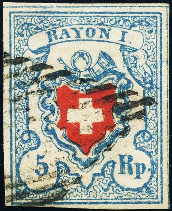 Timbres: 17II.1.05-T4 B3-RO - 1851 Rayon I, sans frontière