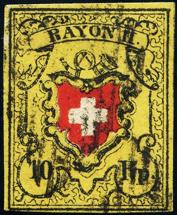 Briefmarken: 16II.1.02+1.09-T5 B-RO - 1850 Rayon II, ohne Kreuzeinfassung