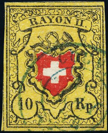 Briefmarken: 16II-T11 D-RO - 1850 Rayon II, ohne Kreuzeinfassung