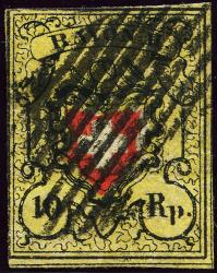 Stamps: 16II-T28 E-LU - 1850 Rayon II, without cross border