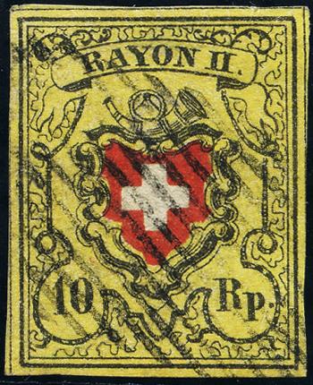 Briefmarken: 16II-T10 E-LO - 1850 Rayon II, ohne Kreuzeinfassung