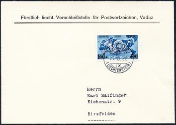 Thumb-1: FL235 - 1950, Temporary issue, with new, blue-black overprint