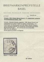 Thumb-3: 27D - 1856, Stampa di Berna, 2° periodo di stampa, carta di Monaco