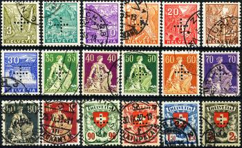 Thumb-1: BV1-BV18 - 1935-1937, Definitive stamps with punched cross