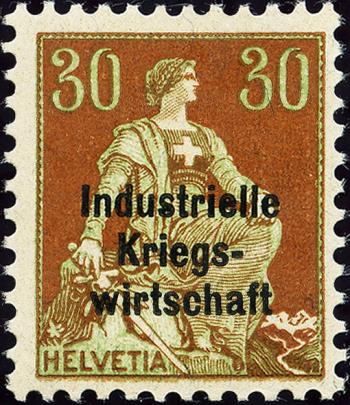 Briefmarken: IKW15 - 1918 Industrielle Kriegswirtschaft, Aufdruck dicke Schrift