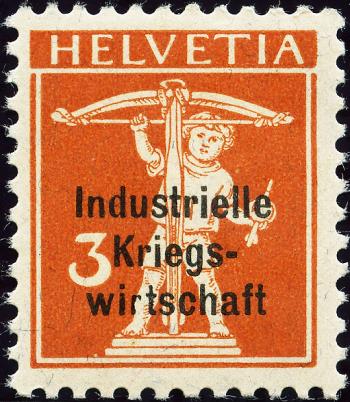 Briefmarken: IKW9 - 1918 Industrielle Kriegswirtschaft, Aufdruck dicke Schrift