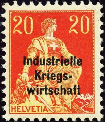 Briefmarken: IKW13 - 1918 Industrielle Kriegswirtschaft, Aufdruck dicke Schrift