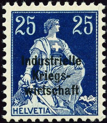 Briefmarken: IKW14 - 1918 Industrielle Kriegswirtschaft, Aufdruck dicke Schrift