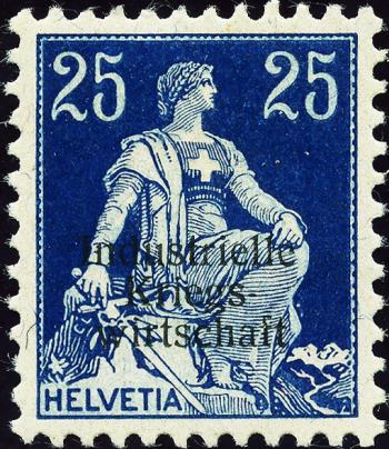 Briefmarken: IKW7 - 1918 Industrielle Kriegswirtschaft, Aufdruck dünne Schrift