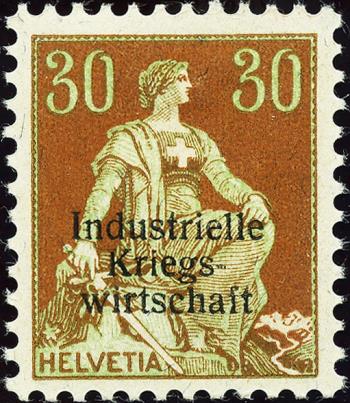 Briefmarken: IKW8 - 1918 Industrielle Kriegswirtschaft, Aufdruck dünne Schrift