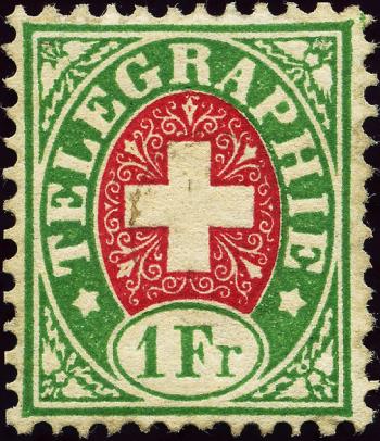 Thumb-1: T3 - 1868, White paper, carmine coat of arms