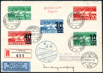 Thumb-1: SF37.3a - 2. August 1937, Zurich - Sion