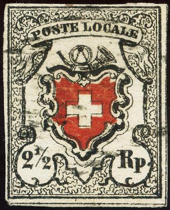 Briefmarken: 14I-T39.3.02 - 1850 Poste Locale mit Kreuzeinfassung