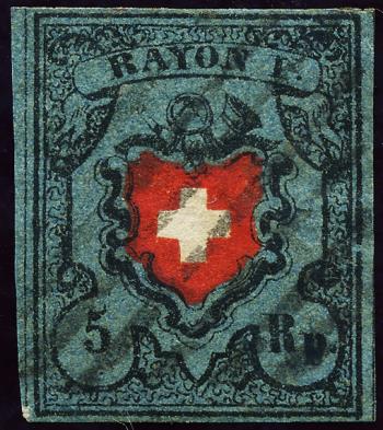 Timbres: 15II-T25 - 1850 Rayon I ohne Kreuzeinfassung